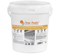 Tecno Prodist RELAILLES BALAUSTRES AUTOCLEAN (10 kg) Peinture balustrades et treillis, à l'eau, blanc, longue durabilité, respirant - Autonettoyable sous la pluie - Intérieur et extérieur
