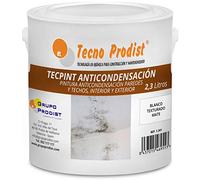 Tecno Prodist TECPINT ANTI-CONDENSATION de (2,3 Litres) - Peinture anti-condensation à base d'eau intérieur-extérieur Murs et plafonds excellente couverture -Application facile (BLANC)