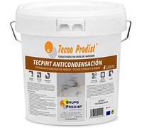 Tecno Prodist TECPINT ANTI-CONDENSATION de (4 Litres) - Peinture anti-condensation à base d'eau intérieur-extérieur Murs et plafonds excellente couverture -Application facile (BLANC)