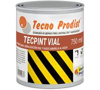 Tecno Prodist TECPINT VIAL by (750 ml) JAUNE Peinture à l'eau, pour marquage routier, spéciale pour gués, séchage rapide, non toxique