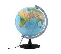 Tecnodidattica - GIGAGLOBO 40 | Globe Lumineux et Pivotant | Cartographie Physique et Politique | Textes en Italien | Grande Taille | Diamètre 40 cm