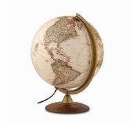 Tecnodidattica - Globe terrestre NATGEO Explorer Executive | Cartographie officielle physico-politique National Geographic Executive | Lumineux et rotatif | Textes en français | Diamètre 30 cm