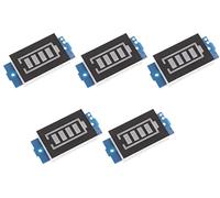 TECNOIOT 5 pièces Capacité de la Batterie Indicateur de Niveau de Puissance Affichage Bleu pour Batteries Li-ION 3S 12.6V 18650