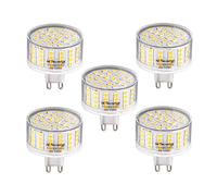 TECNOLUX EURO Lot de 5 ampoules G9 220 V 6000 K lumière froide 9 W
