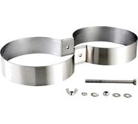 Tecnomar Twin Tanks 12/15/18/20 L Inox Pince pour bouteille de plongée Argent Argent One Size