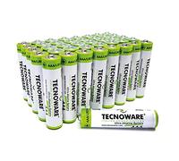 Tecnoware Power Systems – Piles alcalines AAA 1,5V 40 pièces, longue durée, emballage écologique