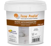 TECPINT ANTI-CONDENSATION de Tecno Prodist - Peinture Anti-condensation à l'Eau - Intérieur et Extérieur 750 ml - Blanc