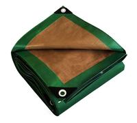 TECPLAST Bâche Bois 3x5 m HQ250BO Verte et Marron - Haute Performance - Bâche de protection étanche pour Bois de chauffage