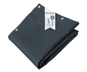 TECPLAST Bâche Bois 3x5 m LP506BO Gris Anthracite - Garantie 5 Ans - Bâche de Protection étanche en PVC pour Bois de Chauffage
