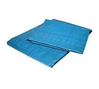 TECPLAST Bâche de Chantier 5x8 m EC80CH Bleue - Economique - Bâche de Protection pour Travaux d'intérieur - Anti-poussière