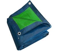 TECPLAST Bâche Jardin 8x12 m SR150JD Bleue et Verte - Haute Qualité - Bâche d'extérieur imperméable avec oeillets