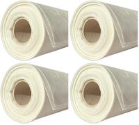 TECPLAST Bâche peinture en ROULEAU 3x25 m 40RPE Translucide - Economique - Film plastique de protection sol - Made in France (Lot de 4)