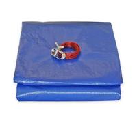 TECPLAST Bâche piscine ronde PO155RD - Ø 4,20 m pour piscine hors sol Ø 3,6 m, filet d'écoulement