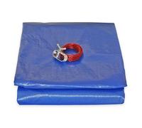 TECPLAST Bâche Piscine ronde - Diam. 4,20 m pour Piscine hors sol diam. 3,6 m - Couverture Piscine PO155RD avec Filet d'écoulement