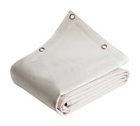 TECPLAST Bâche Toiture 3,5x4 m LP640TO Blanc Crème - Garantie 8 Ans - Bâche d'étanchéité en PVC pour Couvreur et Charpentier