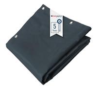 TECPLAST Bâche Toiture 3x4 m LP506TO Gris Anthracite - Garantie 5 Ans - Bâche d'étanchéité en PVC pour Couvreur et Charpentier