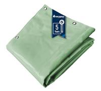 TECPLAST Bâche Toiture 3x4 m LP506TO Vert Sauge - Garantie 5 Ans - Bâche d'étanchéité en PVC pour Couvreur et Charpentier