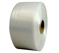 TECPLAST Feuillard de cerclage fil à fil FF 19 mm x 600 m - Qualité PRO - Haute Résistance 550kg - Feuillard textile PET