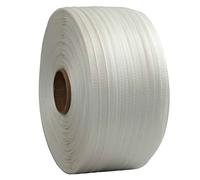 TECPLAST Feuillard de cerclage tressé FT 16 mm x 850 m - Qualité PRO - Haute Résistance 450kg - Feuillard textile PET