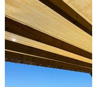 TECPLAST Filet Pergola 2,5x3 m Beige Sable - Garantie 5 Ans - FP320PR - Filet d'ombrage perméable pour Pergola ou Tonnelle