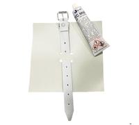 TECPLAST Kit de maintien pour bâche PVC Blanche MT - Qualité PRO - Mortaise + Sangle + Colle - Fixation de renfort pour bâche
