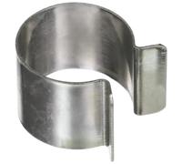 TECPLAST Lot de 60 Clips pour bâche Serre 25mm (diamètre) x 30mm - 30CP - Haute Qualité - Clips de Fixation métal revêtement Zinc
