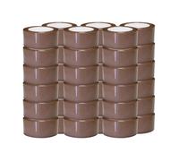 TECPLAST Ruban adhésif d'emballage polypropylène havane 28µ - rouleau adhésif marron 48 mm x 100 m - Carton de 36