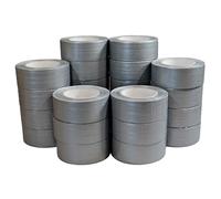 Tecplast Ruban adhésif toile américaine gris 175µ - Adhésif 48 mm x 50 m pour les raccordements et réparations - Carton de 24