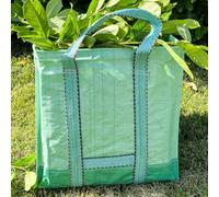 Tecplast Sac à déchets Verts renforcé 148L - SC175JD - Carré - Vert - Qualité Pro - Sac de Jardin Pliable pour végétaux