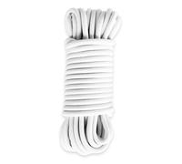 TECPLAST Sandow élastique Blanc 15 mètres 9SW - Qualité PRO - Tendeur pour bâche de diamètre 9 mm