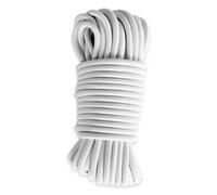 TECPLAST Sandow élastique Blanc 20 mètres 9SW - Qualité PRO - Tendeur pour bâche de diamètre 9 mm