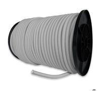 TECPLAST Sandow élastique Gris 100 mètres 9SW - Qualité PRO - Tendeur pour bâche de diamètre 9 mm