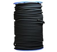 Tecplast - Sandow élastique Professionnel Diamètre 9 mm 50 mètres linéaires Couleur Noir Fixation Baches