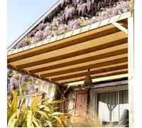 TECPLAST Toile Pergola Blanc Crème 6x10 m LP640PR - Garantie 8 ans - Bâche Pergola ou Tonnelle étanche en PVC pour terrasse
