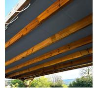 TECPLAST Toile Pergola Gris Anthracite 3x4 m LP506PR - Garantie 5 Ans - Bâche Pergola ou Tonnelle étanche en PVC pour terrasse