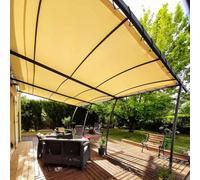 TECPLAST Toile Pergola Ivoire 2,5x4,5 m XP640PR - Garantie 10 ans - Bâche Pergola ou Tonnelle étanche en PVC - Made in France