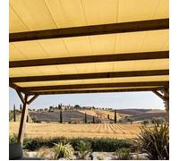 TECPLAST Toile Pergola Ivoire 3,5x3,5m Protection Solaire XP680M2PR - Garantie 15 ans - Bâche Pergola étanche PVC - Made in France
