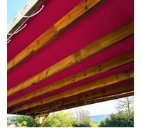 TECPLAST Toile Pergola Rouge Bordeaux 4x6 m LP506PR - Garantie 5 ans - Bâche Pergola ou Tonnelle étanche en PVC pour terrasse