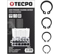 TECPO Lot de 300 anneaux de jonction extérieurs Jeu de bagues