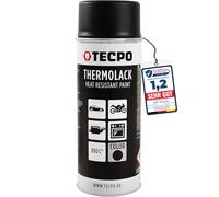TECPO Spray thermolac Dose de 400ml Peinture pour échappement Peinture pour voiture Laque pour four Peinture pour étrier de frein Résistant à la chaleur jusqu'à 800°C Séchage rapide Spray de peinture