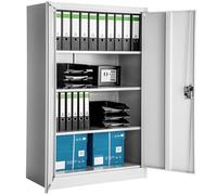TecTake 800412 Armoire de Bureau Metallique Verrouillable avec Étagères - diverses Tailles au Choix (140x90x40 cm | No. 402482)