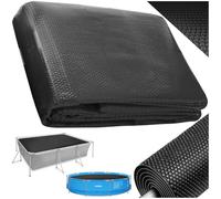 tectake® Bache a Bulle Piscine 1,6 x 2,6 m, Bache Piscine Adaptable à la Taille souhaitée, Bâche de Protection et Chauffage Solaire rectangulaire Piscines, Spa, Bassin, Faible évaporation de l'eau