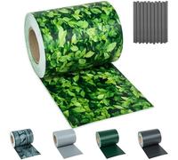 tectake® Brise Vue Jardin en PVC pour Grillage et Cloture, Brise Vue Paravent Exterieur Pare Soleil Protection UV Occultant Grillage Rigide Pare Vent Jardin - Rouleau 70 m x 19 cm - Motif Buis