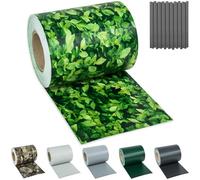 tectake® Brise Vue Jardin en PVC pour Grillage et Cloture, Brise Vue Paravent Exterieur Pare Soleil Protection UV Occultant Grillage Rigide Pare Vent Jardin - Rouleau 35 m x 19 cm - Motif Buis