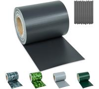 tectake® Brise Vue Jardin en PVC pour Grillage et Cloture, Brise Vue Paravent Exterieur Pare Soleil Protection UV Occultant Grillage Rigide Pare Vent Jardin - Rouleau 70 m x 19 cm - Gris Anthracite