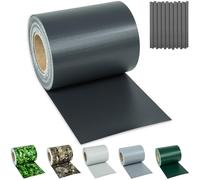 tectake® Brise Vue Jardin en PVC pour Grillage et Cloture, Brise Vue Paravent Exterieur Pare Soleil Protection UV Occultant Grillage Rigide Pare Vent Jardin - Rouleau 35 m x 19 cm - Gris Anthracite