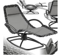 tectake® Chaise Longue Bain de Soleil Ergonomique et à Bascule Max. 120Kg, Imperméable, Transat Jardin Exterieur Relaxation Camping Salon de Jardin Exterieur Amenagement Balcon Terrasse Piscine Lounge