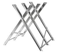 tectake Chevalet de Sciage Hubert 3 Pieds, Ajustable pour Différentes Épaisseurs de Bois, Construction Stable Solide et Résistante