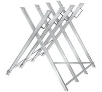 tectake® Chevalet de sciage pour Tronconneuse electrique et Scie, 84 x 80 x 80 cm, Coupe buche en acier, Chevalet coupe bois, Réglable sur différentes épaisseurs de troncs, Pliable, Max. 200kg