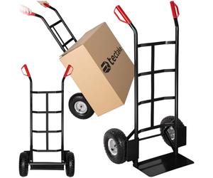 tectake® Diable Chariot de Transport Max. 200kg Pneus Tout Terrain Solides Diable demenagement escalier manutention Kit déménagement pour Maison Bureau Salon Professionnel Voyages